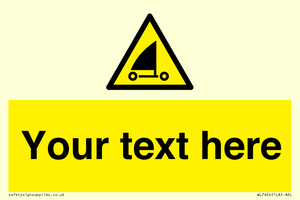 Custom Warning sand yachting